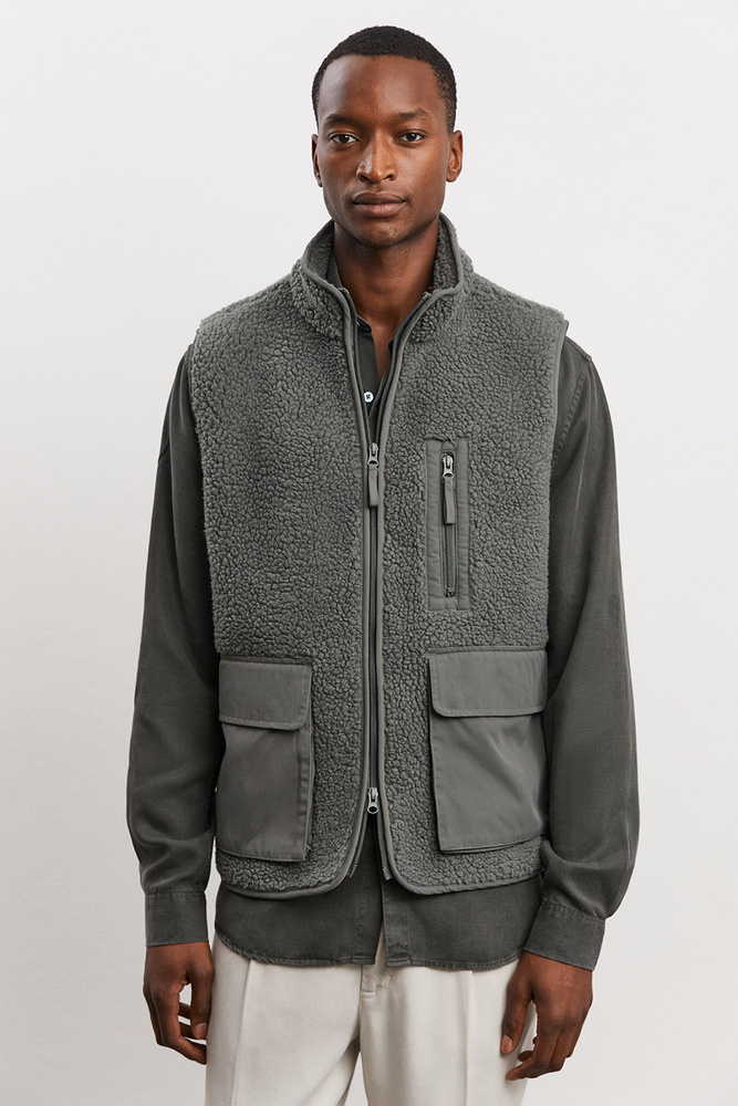 トップス ALTARED CELLPHONE POCKET FLEECE VEST ALTARED Cellphone Pocket Fleece Vest（Teddy Fleece Jacket