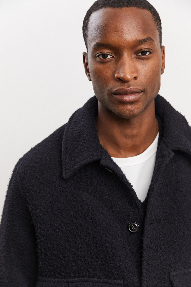 ジャケット・アウター AT LAST&CO WOOL COAT DARK NAVY AT LAST&CO WOOL COAT DARK NAVY